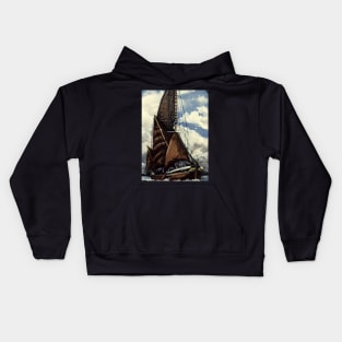 THAMES SAILING BARGE CABBY Kids Hoodie